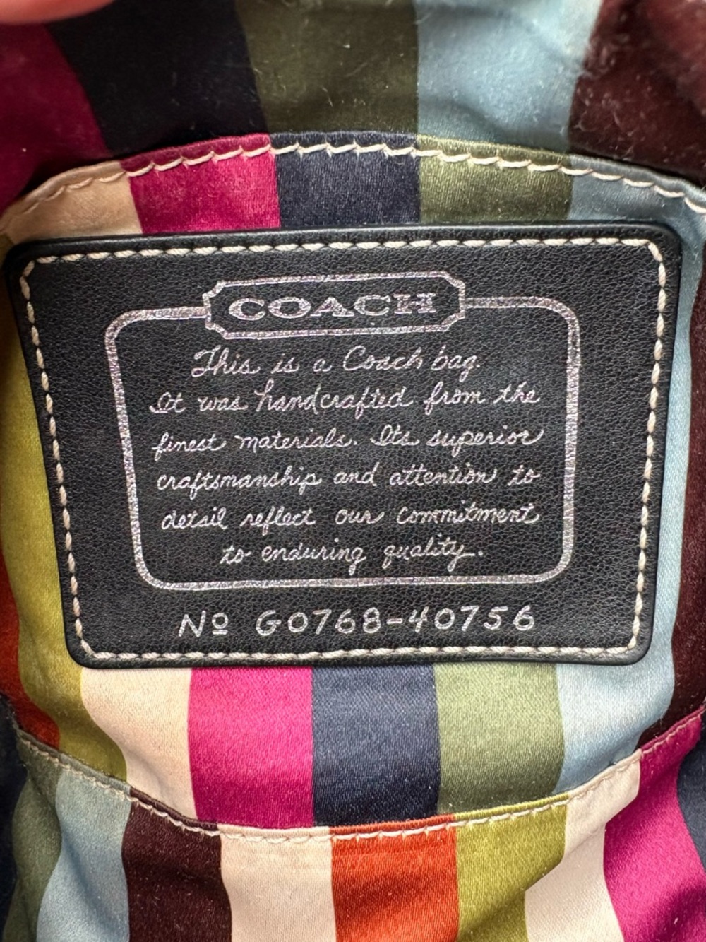 Coach Cosmetic Legacy Bag  VGUC - Picture 11 of 13